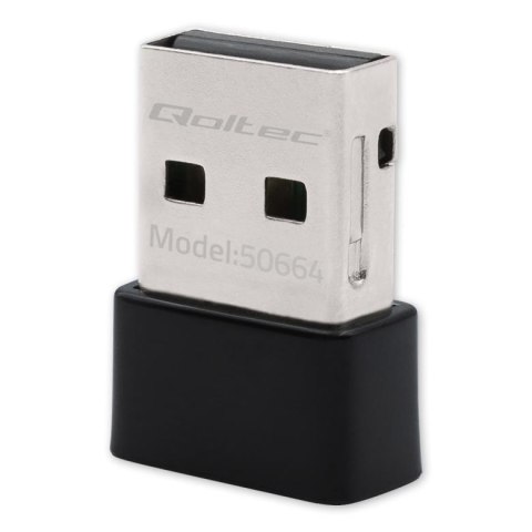 Adapter Qoltec Wi-Fi USB ultraszybki, bezprzewodowy mini | standard AC | 650Mbps Adapter Qoltec Wi-Fi USB ultraszybki, bezprzewodowy mini | standard AC | 650Mbps