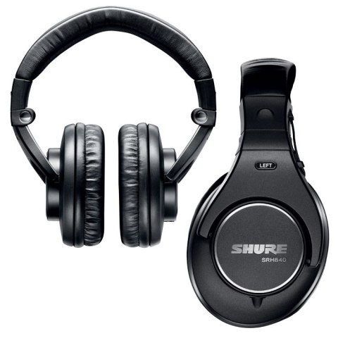 Shure SRH840A-EFS - Profesjonalne słuchawki nauszne, zamknięte do odsłuchu studyjnego Shure SRH840A-EFS - Profesjonalne słuchawki nauszne, zamknięte do odsłuchu studyjnego