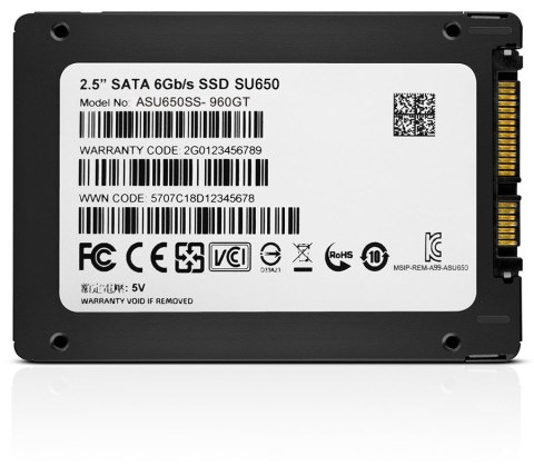 DYSK SSD ADATA Ultimate SU650 120G 2.5 S3 3D DYSK SSD ADATA Ultimate SU650 120G 2.5 S3 3D