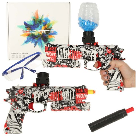 Pistolet na kulki żelowe wodne karabin zasilanie akumulatorowe USB + okulary 550szt. 7-8mm Pistolet na kulki żelowe wodne karabin zasilanie akumulatorowe USB + okulary 550szt. 7-8mm