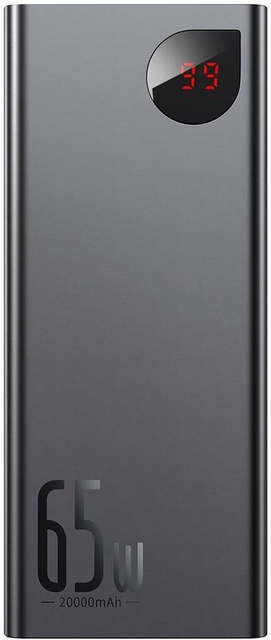 Powerbank Baseus Adaman Digital Display PPIMDA-D01 20000mAh 65W PD QC 4.0 2x USB-A 1x USB-C + KABEL Powerbank Baseus Adaman Digital Display PPIMDA-D01 20000mAh 65W PD QC 4.0 2x USB-A 1x USB-C + KABEL