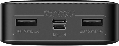 Powerbank Baseus Bipow Digital Display PPBD050101 20000mAh 15W PD 3A 2x USB-A 1x USB-C Powerbank Baseus Bipow Digital Display PPBD050101 20000mAh 15W PD 3A 2x USB-A 1x USB-C