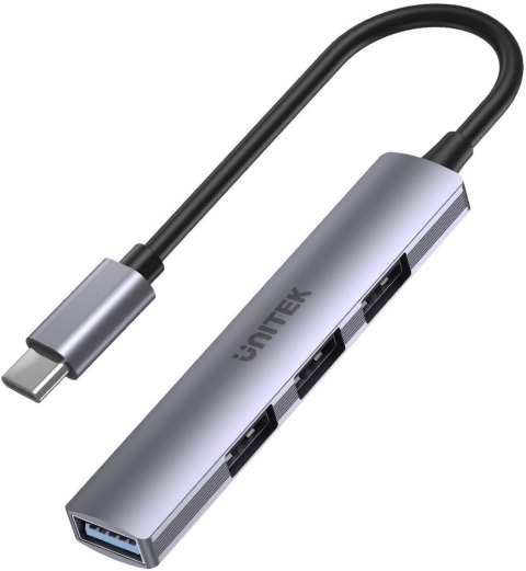 Adapter Unitek Hub USB-C 1*USB-A 5Gbps, 3*USB-A 2.0 Adapter Unitek Hub USB-C 1*USB-A 5Gbps, 3*USB-A 2.0