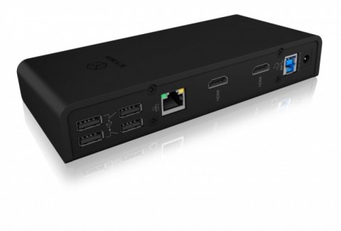 ICY BOX IB-DK2251AC Czarny USB Typ C ICY BOX IB-DK2251AC Czarny USB Typ C