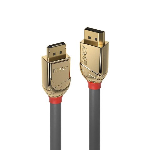 Kabel DisplayPort 1.2 LINDY M/M 5m szary/gold Kabel DisplayPort 1.2 LINDY M/M 5m szary/gold