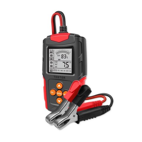 Tester cyfrowy Qoltec akumulatora z wyświetlaczem LCD | 12V | 24V | 3Ah-200Ah Tester cyfrowy Qoltec akumulatora z wyświetlaczem LCD | 12V | 24V | 3Ah-200Ah