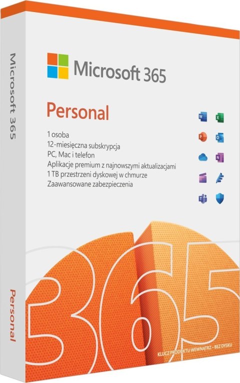 Microsoft 365 Personal PL - licencja na rok Microsoft 365 Personal PL - licencja na rok