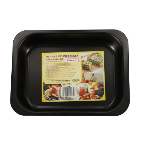 Blacha do pieczenia uniwersalna 29cm x 22cm x 60cm czarna Blacha do pieczenia uniwersalna 29cm x 22cm x 60cm czarna