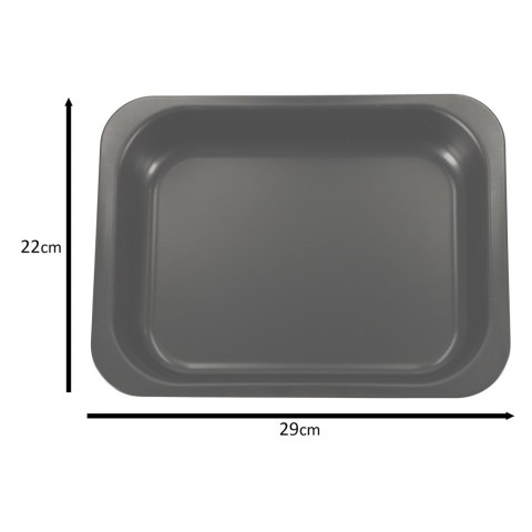 Blacha do pieczenia uniwersalna 29cm x 22cm x 60cm czarna Blacha do pieczenia uniwersalna 29cm x 22cm x 60cm czarna