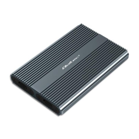 Obudowa/kieszeń Qoltec na dysk M.2 SSD | SATA | NVMe | USB-C | DUAL 2 x 2TB Obudowa/kieszeń Qoltec na dysk M.2 SSD | SATA | NVMe | USB-C | DUAL 2 x 2TB