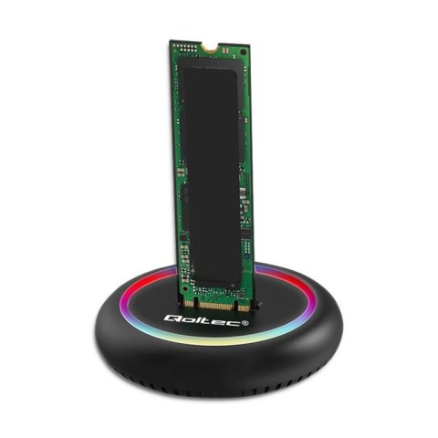 Stacja dokująca Qoltec dysków SSD M.2 | NVMe | SATA | USB-C | 2TB Stacja dokująca Qoltec dysków SSD M.2 | NVMe | SATA | USB-C | 2TB