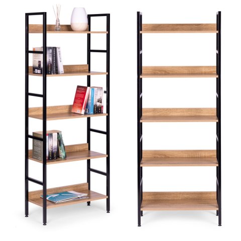 Reał loftowy wysoki 5 półek metal MDF Reał loftowy wysoki 5 półek metal MDF