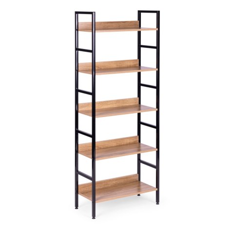 Reał loftowy wysoki 5 półek metal MDF Reał loftowy wysoki 5 półek metal MDF