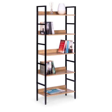 Reał loftowy wysoki 5 półek metal MDF Reał loftowy wysoki 5 półek metal MDF