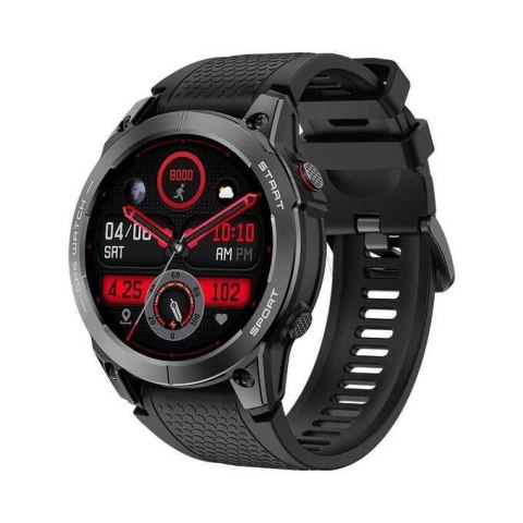 Smartwatch sportowy Manta Activ X GPS czarny + pomarańczowy pasek Smartwatch sportowy Manta Activ X GPS czarny + pomarańczowy pasek