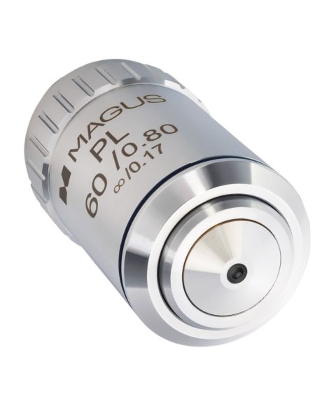 Obiektyw planarny z korekcją do nieskończoności MAGUS MP60 60х/0,80 ∞/0,17