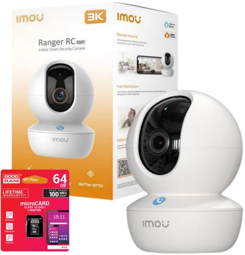 Kamera IP Imou Ranger RC 5MP z kartą pamięci 64GB Goodram Kamera IP Imou Ranger RC 5MP z kartą pamięci 64GB Goodram