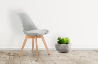 KRZESŁO ZESTAW KRZESEŁ DO SALONU JADALNI Z PODUSZKĄ MODERNHOME