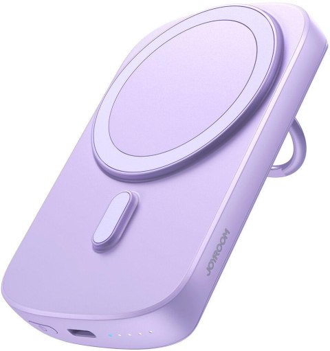 POWERBANK INDUKCYJNY Joyroom JR-W030 6000mAh 20W MagSafe Z RINGIEM I PODSTAWKĄ 1x USB-C FIOLETOWY POWERBANK INDUKCYJNY Joyroom JR-W030 6000mAh 20W MagSafe Z RINGIEM I PODSTAWKĄ 1x USB-C FIOLETOWY