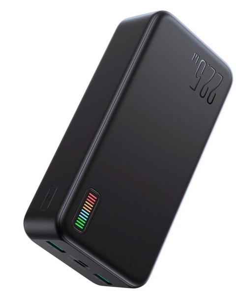 POWERBANK Joyroom Dazzling Series QP196 30000mAh 22.5W PD 3.0 QC 3.0 2x USB-A 1x USB-C CZARNY POWERBANK Joyroom Dazzling Series QP196 30000mAh 22.5W PD 3.0 QC 3.0 2x USB-A 1x USB-C CZARNY
