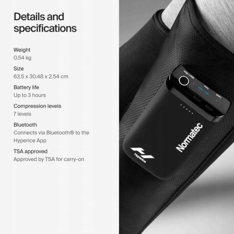 Zestaw Hyperice Normatec GO do masażu limfatycznego nóg Zestaw Hyperice Normatec GO do masażu limfatycznego nóg