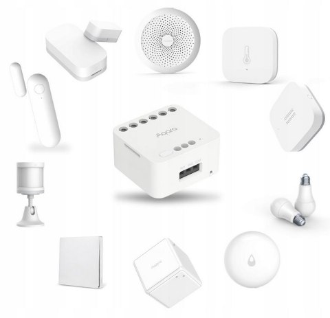 Aqara Dual Relay Module T2 | Podwójny przekaźnik | Zigbee, Apple HomeKit, Matter, Google Home, Alexa, DCM-K01 Aqara Dual Relay Module T2 | Podwójny przekaźnik | Zigbee, Apple HomeKit, Matter, Google Home, Alexa, DCM-K01