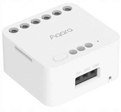 Aqara Dual Relay Module T2 | Podwójny przekaźnik | Zigbee, Apple HomeKit, Matter, Google Home, Alexa, DCM-K01 Aqara Dual Relay Module T2 | Podwójny przekaźnik | Zigbee, Apple HomeKit, Matter, Google Home, Alexa, DCM-K01
