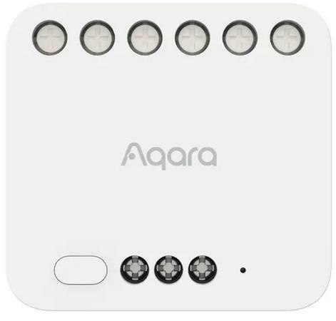 Aqara Dual Relay Module T2 | Podwójny przekaźnik | Zigbee, Apple HomeKit, Matter, Google Home, Alexa, DCM-K01 Aqara Dual Relay Module T2 | Podwójny przekaźnik | Zigbee, Apple HomeKit, Matter, Google Home, Alexa, DCM-K01
