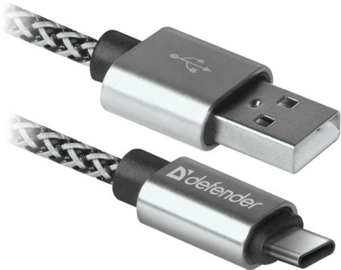 KABEL DEFENDER USB AM-TYPE C 1,0m 2.1A BIAŁY KABEL DEFENDER USB AM-TYPE C 1,0m 2.1A BIAŁY