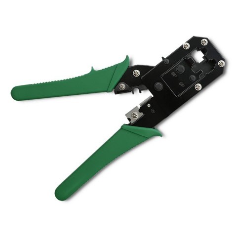 Qoltec Modułowa zaciskarka do cięcia i zaciskania kabli Ethernet 8P 6P Qoltec Modułowa zaciskarka do cięcia i zaciskania kabli Ethernet 8P 6P