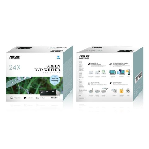 Napęd DVD RW Asus DRW-24D5MT BLACK SATA BOX Power2Go 8 Napęd DVD RW Asus DRW-24D5MT BLACK SATA BOX Power2Go 8