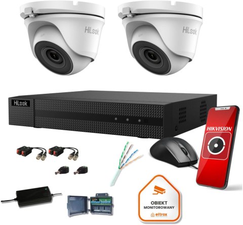 Zestaw monitoringu Hilook by Hikvision 2 kamer 2MPx TVICAM-T2M Zestaw monitoringu Hilook by Hikvision 2 kamer 2MPx TVICAM-T2M