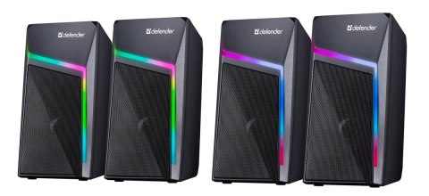 GŁOŚNIKI DEFENDER STELLAR 2.0 6W LED USB GŁOŚNIKI DEFENDER STELLAR 2.0 6W LED USB