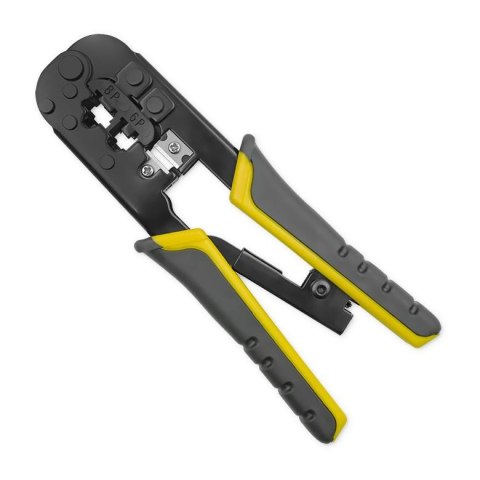 Zaciskarka Qoltec do cięcia i zaciskania kabli Ethernet 8P 6P Zaciskarka Qoltec do cięcia i zaciskania kabli Ethernet 8P 6P