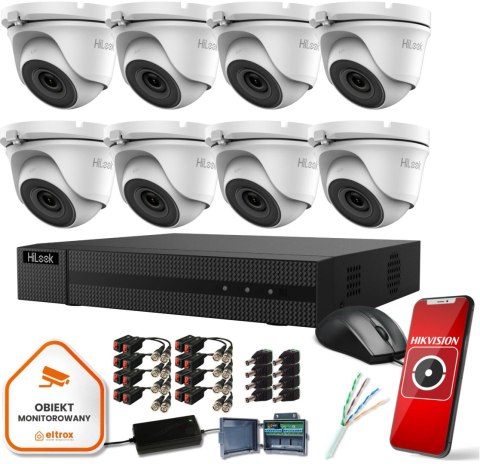 Zestaw monitoringu Hilook by Hikvision 8 kamer 2MPx TVICAM-T2M Zestaw monitoringu Hilook by Hikvision 8 kamer 2MPx TVICAM-T2M
