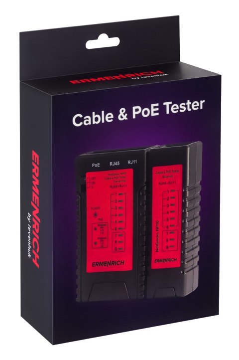 Tester przewodów i PoE Ermenrich NetGeeks NP10