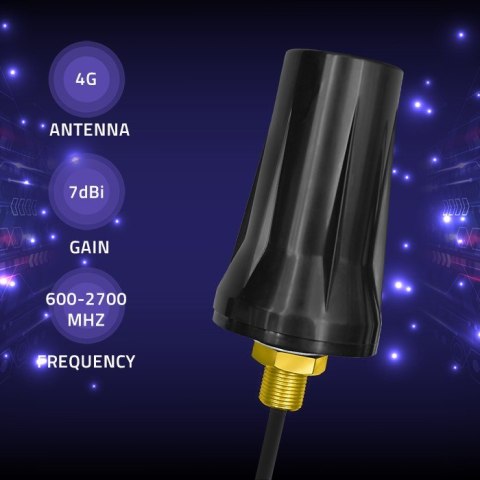 Qoltec Antena 4G LTE dookólna DUAL | 7dBi | Zewnętrzna
