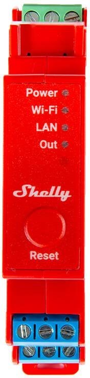 Shelly Pro 1PM 1-kanałowy przekaźnik z pomiarem energii na szynę DIN WIFI/LAN Shelly Pro 1PM 1-kanałowy przekaźnik z pomiarem energii na szynę DIN WIFI/LAN