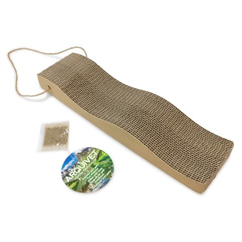 ARQUIVET Kartonowy drapak dla kota 46x12x5 cm z kocimiętką ARQUIVET Kartonowy drapak dla kota 46x12x5 cm z kocimiętką