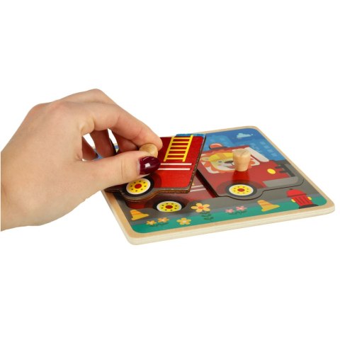 Puzzle drewniane układanka straż pożarna Puzzle drewniane układanka straż pożarna