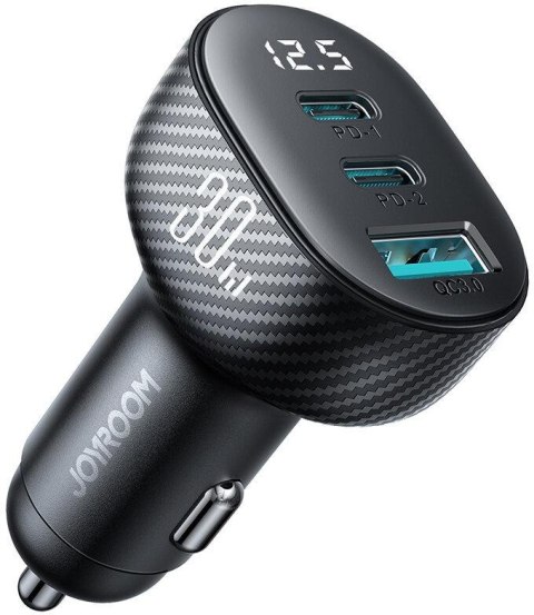 ŁADOWARKA SAMOCHODOWA Joyroom JR-CCD04 30W 4A 2x USB-C 1x USB-A PD QC 3.0 ŁADOWARKA SAMOCHODOWA Joyroom JR-CCD04 30W 4A 2x USB-C 1x USB-A PD QC 3.0