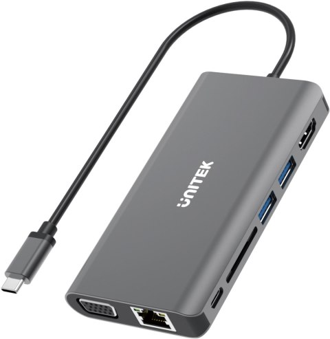 Unitek HUB 8w1 USB3.1 Typ-C z Power Delivery 100W Unitek HUB 8w1 USB3.1 Typ-C z Power Delivery 100W