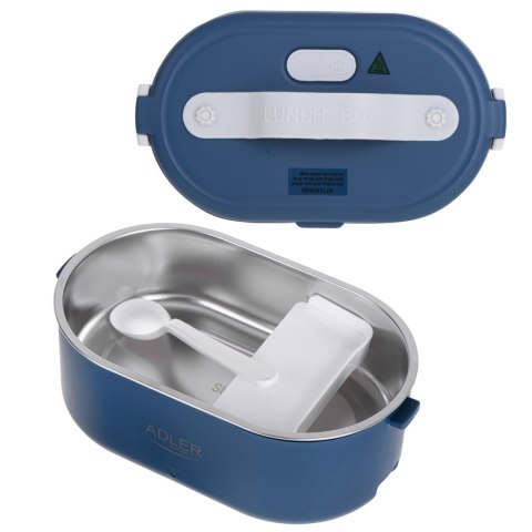 Adler AD 4505 blue Pojemnik na żywność podgrzewany lunch box zestaw pojemnik separator łyżeczka 0,8L 55W Adler AD 4505 blue Pojemnik na żywność podgrzewany lunch box zestaw pojemnik separator łyżeczka 0,8L 55W