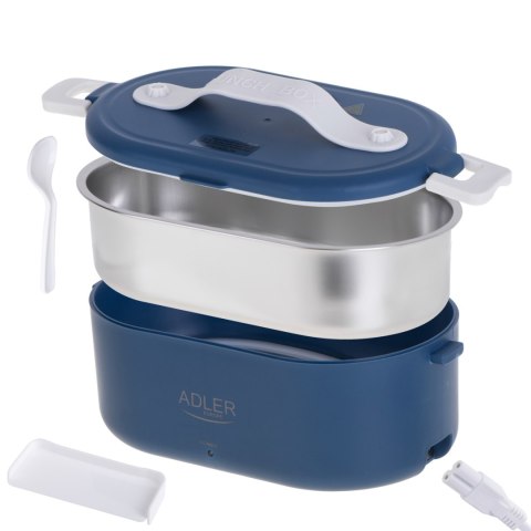 Adler AD 4505 blue Pojemnik na żywność podgrzewany lunch box zestaw pojemnik separator łyżeczka 0,8L 55W Adler AD 4505 blue Pojemnik na żywność podgrzewany lunch box zestaw pojemnik separator łyżeczka 0,8L 55W