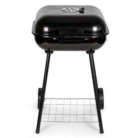 Grill ogrodowy z pokrywą na zawiasach + kółka Grill ogrodowy z pokrywą na zawiasach + kółka