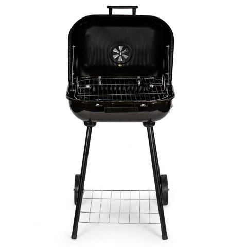 Grill ogrodowy z pokrywą na zawiasach + kółka Grill ogrodowy z pokrywą na zawiasach + kółka