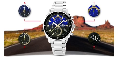 Zegarek Męski CASIO EDIFICE EFV-600D-2AVUEF 10 BAR Zegarek Męski CASIO EDIFICE EFV-600D-2AVUEF 10 BAR