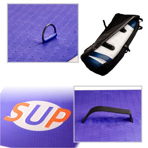 SUP Deska pompowana z akcesoriami granatowa 380cm SUP Deska pompowana z akcesoriami granatowa 380cm
