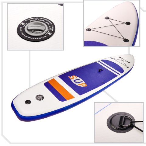 SUP Deska pompowana z akcesoriami granatowa 380cm SUP Deska pompowana z akcesoriami granatowa 380cm