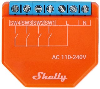 Shelly Plus i4 Kontroler/aktywator scen WIFI